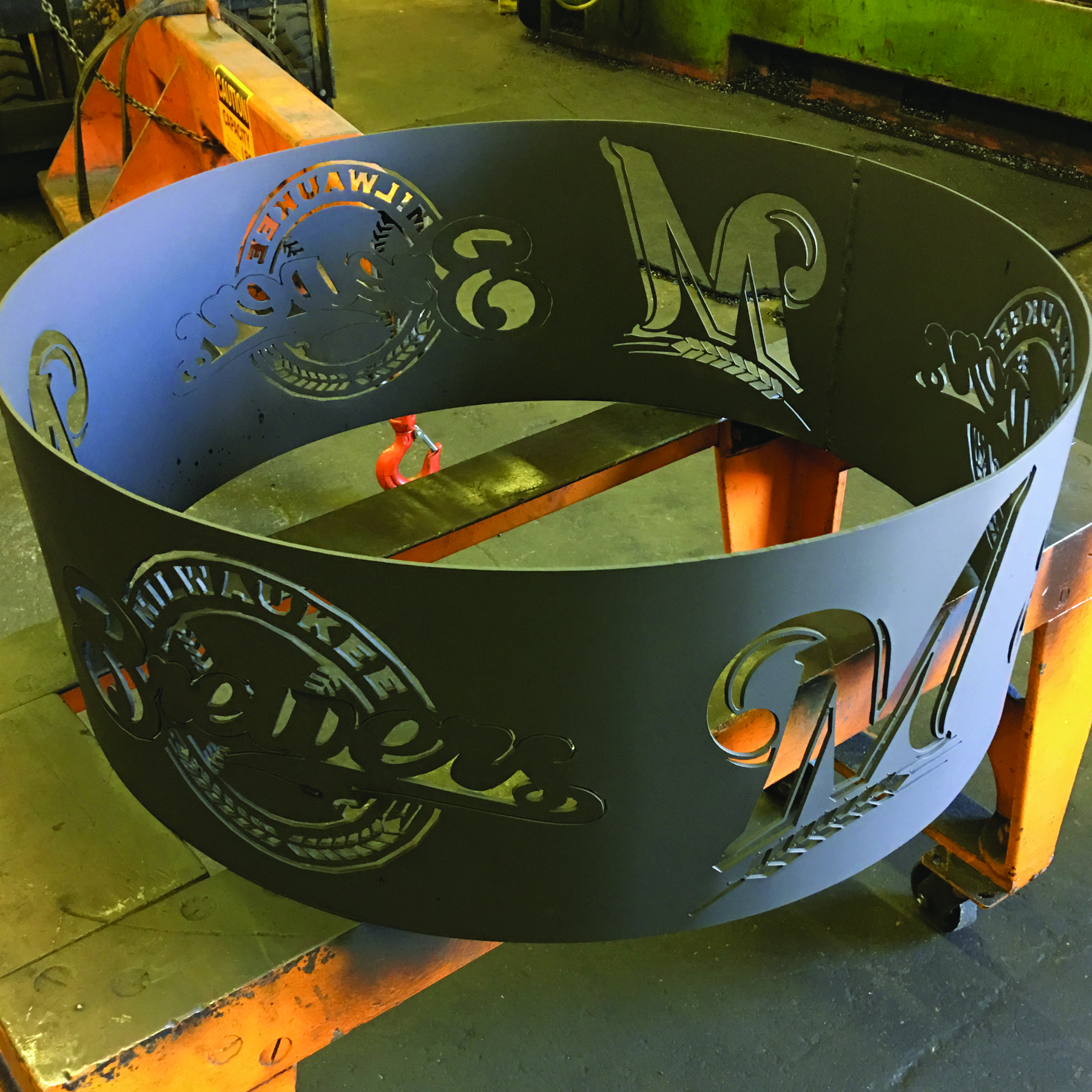 CNC Plasma Cut Fire Ring Image 4 Cliff Industrial