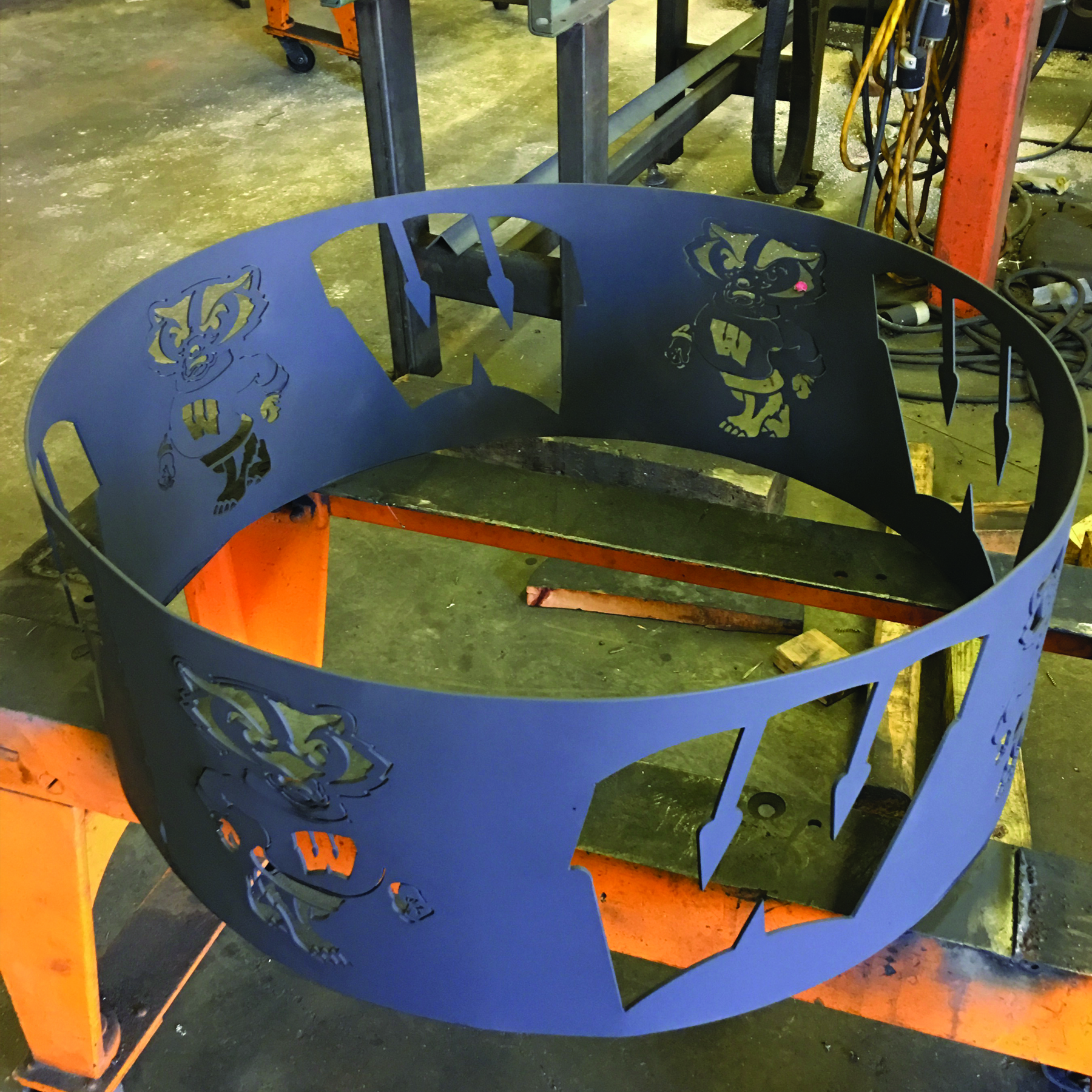 CNC Plasma Cut Fire Ring Image 5 Cliff Industrial